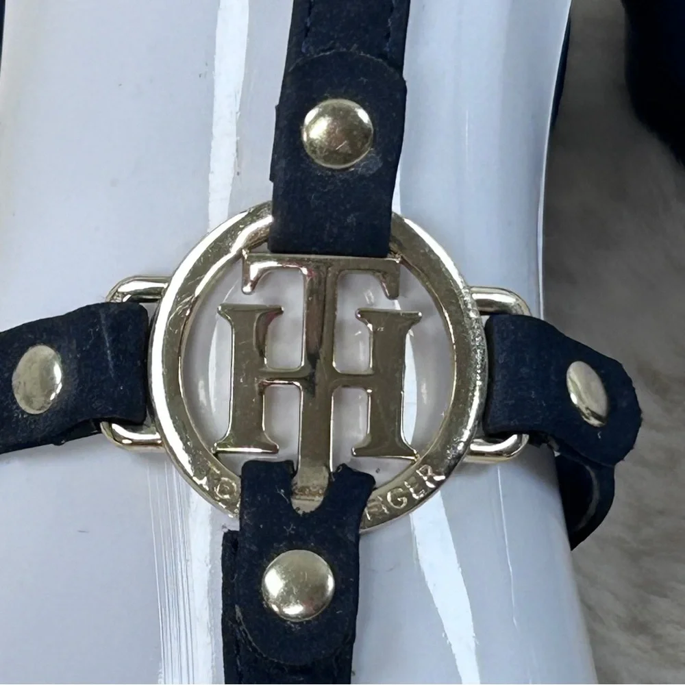 Tommy‎ Hilfiger Blue Sandals Modern Design Size 8